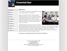 Tablet Screenshot of chesterfieldsteel.com